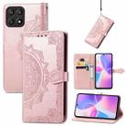 For Honor X30i Mandala Flower Embossed Flip Leather Phone Case(Rose Gold) - 1