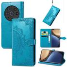 For Honor Magic3 Pro Mandala Flower Embossed Flip Leather Phone Case(Blue) - 1