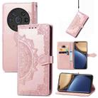 For Honor Magic3 Pro Mandala Flower Embossed Flip Leather Phone Case(Rose Gold) - 1