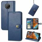 For Nokia G300 Solid Color Leather Buckle Phone Case(Blue) - 1