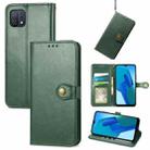 For OPPO A16K Solid Color Leather Buckle Phone Case(Green) - 1