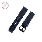 For Samsung Galaxy Watch 4 44mm Leather Watch Band(Blue) - 1