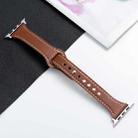 Microfiber Leather Watch Band For Apple Watch Ultra 49mm / Series 8&7 45mm / SE 2&6&SE&5&4 44mm / 3&2&1 42mm(Brown) - 1