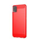 For LG K42 MOFI Gentleness Brushed Carbon Fiber Soft TPU Case(Red) - 2