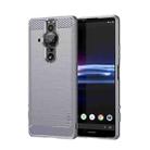 For Sony Xperia Pro-I MOFI Gentleness Brushed Carbon Fiber Soft TPU Case(Grey) - 1