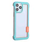 For iPhone 13 Pro ENKAY Frameless Hollow Shockproof PC Case (Blue) - 1