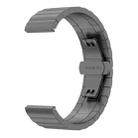 For Huawei Fit Mini One Bead Metal Steel Watch Band(Gray) - 1