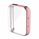 For Xiaomi Redmi Watch 2 Lite Electroplated TPU Full-Enclosed Protective Case(Rose Pink) - 1