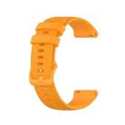 For Garmin Forerunner 158 Small Lattice Silicone Watch Band(Yellow) - 1