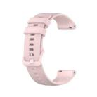For Garmin VivoMove Style Small Lattice Silicone Watch Band(Pink) - 1
