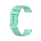 For Garmin Vivoactive 3 Music Small Lattice Silicone Watch Band(Water Duck Color) - 1