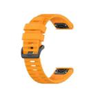 For Garmin Fenix 7 Silicone Watch Band(Yellow) - 1