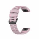 For Garmin Fenix 6 GPS Silicone Watch Band(Rose Pink) - 1