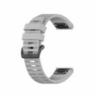 For Garmin Fenix 5 Silicone Watch Band(Gray) - 1