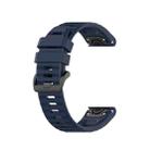 For Garmin Fenix 5 Silicone Watch Band(Blue) - 1