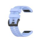 For Garmin Fenix 7X 26mm Silicone Watch Band(Light blue) - 1