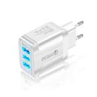 F002 5.1A QC3. 0 USB + 2 x USB 2. 0 Multi Port Fast Charger, EU Plug(White) - 1