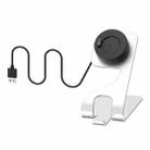 For Garmin Swim 2 Rotatable Magnetic Metal Charging Base(Silver) - 1