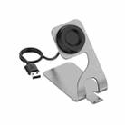 For Huawei Watch GT Runner Rotatable Magnetic Metal Charging Base(Gray) - 1