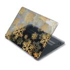 ENKAY Vintage Pattern Series Laotop Protective Crystal Case For MacBook Pro 16.2 inch A2485 2021/A2880 2023(Golden Snowflake) - 1