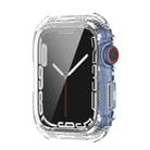 For Apple Watch Series 8 / 7 45mm Armor Diamond PC Toughened Film Integrated Protective Case(Transparent) - 1