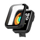 For Xiaomi Mi Watch Lite PC+ Toughened Film Protective Case(Black) - 1