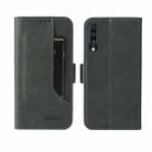 For Samsung Galaxy A50 Dual Buckle Card Wallet Calf Leather Phone Case(Green) - 1
