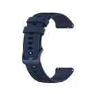 For Ticwatch GTH Checkered Silicone Watch Band(Blue) - 1