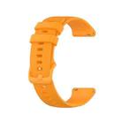 For Ticwatch Pro 2020 Checkered Silicone Watch Band(Yellow) - 1