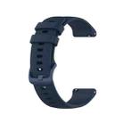 For Ticwatch Pro 2021 Checkered Silicone Watch Band(Blue) - 1