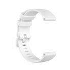 For Amazfit GTS 2 mini Checkered Silicone Watch Band(White) - 1