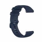 For Amazfit GTS 2 mini Checkered Silicone Watch Band(Blue) - 1