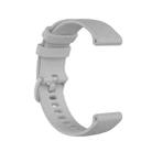 For Amazfit GTS 2 mini Checkered Silicone Watch Band(Grey) - 1