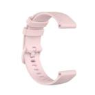 For Amazfit GTS 2 mini Checkered Silicone Watch Band(Pink) - 1
