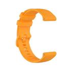 For Amazfit Pop Pro Checkered Silicone Watch Band(Yellow) - 1