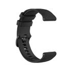 For Amazfit pop Checkered Silicone Watch Band(Black) - 1