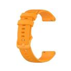 For Huawei Watch GT Runner 22mm Checkered Silicone Watch Band(Yellow) - 1