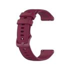 For Huawei Watch GT 2 46mm 22mm Checkered Silicone Watch Band(Wine Red) - 1