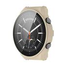 For Xiaomi Watch S1 PC + Toughened Film Fully Enclosed Protective Case(Ivory) - 1