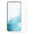 For Samsung Galaxy S22+ 5G 5pcs ENKAY 0.2mm Tempered Glass Film, Support Fingerprint Unlock - 1