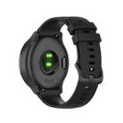 For Samsung Galaxy Watch 46mm 22mm Checkered Silicone Watch Band(Black) - 1