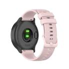 For Samsung Gear S3 Classic 22mm Checkered Silicone Watch Band(Pink) - 1