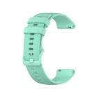 For Samsung Galaxy Watch 4 Classic 42mm / 46mm 20mm Checkered Silicone Watch Band(Water duck) - 1