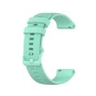 For Samsung Galaxy Watch 3 41mm 20mm Checkered Silicone Watch Band(Water duck) - 1