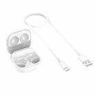 2 PCS For Samsung Galaxy Buds2 SM-177 Wireless Earphone Charging Box(White) - 1