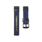 For Garmin Move Luxe 20mm Canvas Wear-resistant Watch Band(Blue) - 1