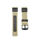 For Garmin Move 3 20mm Canvas Wear-resistant Watch Band(Khaki) - 1