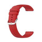 For Garmin Move Luxe 20mm Solid Color Silicone Watch Band(Red) - 1