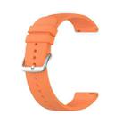 For Garmin Move Style 20mm Solid Color Silicone Watch Band(Orange) - 1