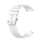 For Garmin Forerunner 645 Music 20mm Solid Color Silicone Watch Band(White) - 1